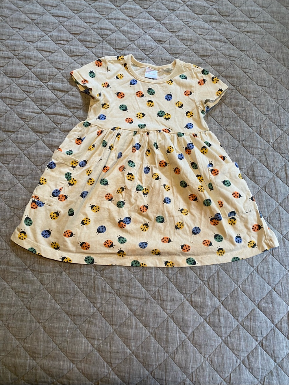 Hanna Andersson 4T Playground Dress with Pockets - Ladybugs